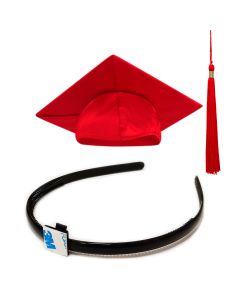 Headband, Cap and Tassel for Students 4'9" or taller: Shiny Finish