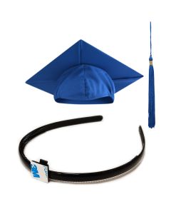 Headband, Cap and Tassel for Students 4'9" or taller: Matte Finish