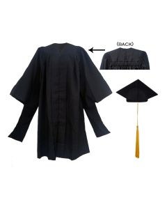 Premium Masters Cap, Gown and Tassel Set